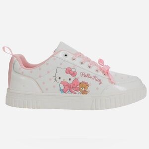 Hello Kitty Pink and White Sneakers Size 7 Sanrio Licensed Platform Shoes